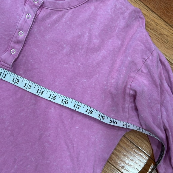 Pre-loved💖 Victoria Secret PINK Women's Henley Shirt Long Sleeve Cotton - Picture 10 of 14